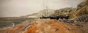 The Beach at Ventnor by Joshua Cristall