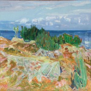 Coastal Scenery Near Svaneke, Bornholm by Kraesten Iversen