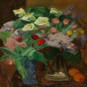 Still Life With Flowers by Kraesten Iversen