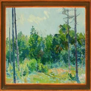 Landscape With Trees by Kraesten Iversen