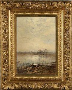 Teichlandschaft by Marie Joseph Leon Clavel Iwill