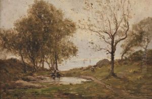 Lavandieres Bretonnes En Bord De Mer by Marie Joseph Leon Clavel Iwill