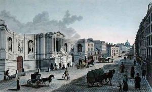 View of the Fountain on the Rue de Grenelle, Faubourg St. Germain by Henri Courvoisier-Voisin