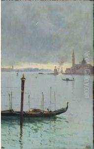 Temps Pluvieux, Venise by Marie Joseph Leon Clavel Iwill