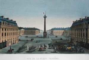 The Place Vendome, c.1815-20 by Henri Courvoisier-Voisin