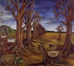 Paisaje Con Pina by Maria Izquierdo