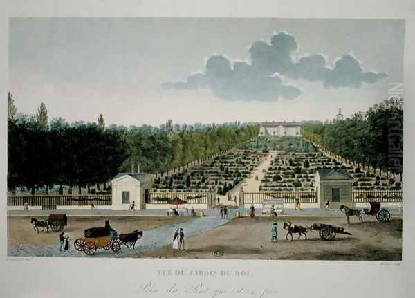 View of the Jardin du Roi in Paris from the bridge of Austerlitz - view 1