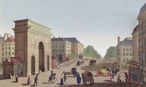 The Porte Saint Martin, c.1815-20 by Henri Courvoisier-Voisin