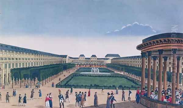 View of the Gardens of the Palais Royal, as seen from the Rotunda - view 1