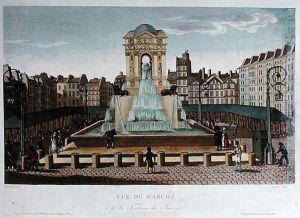 View of the Marche des Innocents by Henri Courvoisier-Voisin