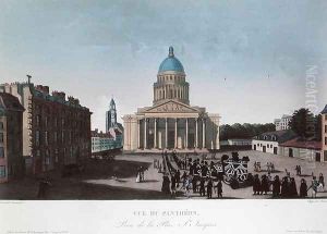 Funeral procession outside the Pantheon, c.1815-20