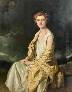 Portrait Of Mrs Glasbrook by Richard Jack