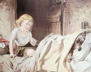 Illustration for Little Red Riding Hood by Alexander Davis Cooper