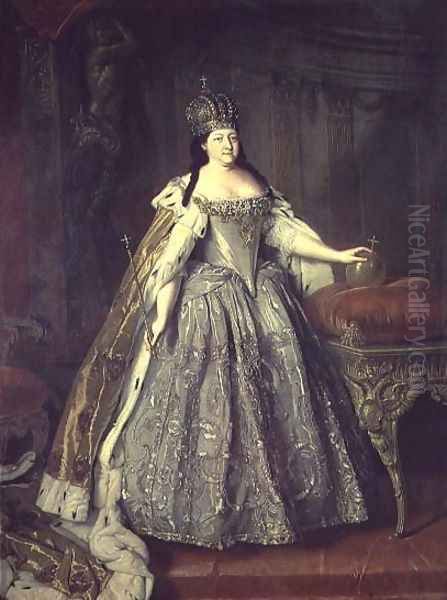 Portrait of the Empress Anna Ivanovna (1693-1740) 1730 - view 1