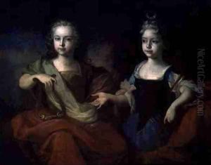 Tsarevich Peter Alekseevitch and Tsarevna Nathalie Alekseevna as Apollo and Diana, c.1722 by Louis Caravaque