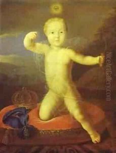 Portrait Of The Tsarevich Peter Petrovich As Cupid 1716