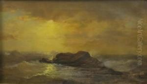 Rocky Seascape by Frederick William Jackson