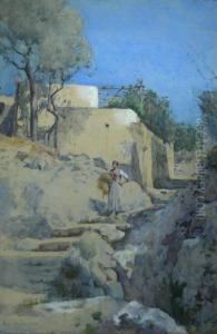 Figure On A Mediterranean Path Figure On A Mediterranean Path