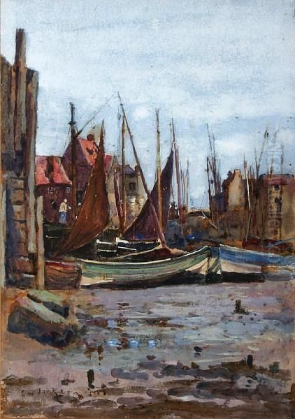 Fishing Boats And A Village - view 1