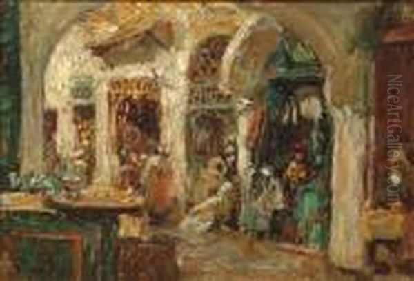 Tunis Scene - Bazaar - view 1