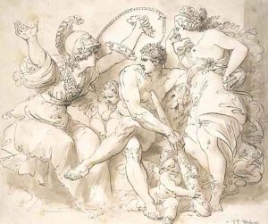 Hercules at the Crossroads by Giuseppe Cades