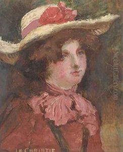 The straw hat by James Elder Christie