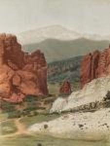 Pikes Peak From The Garden Of The Gods by William Henry Jackson