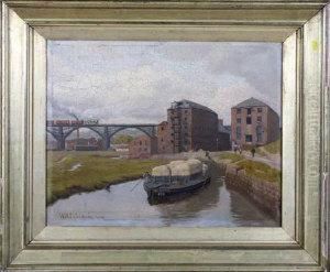 A Keelboat On The Ouseburn by William Henry Jackson