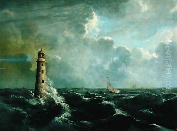 Seascape with Lighthouse - view 1
