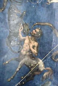 Centaurus, from the ceiling of the Sala dello Zodiaco, 1579