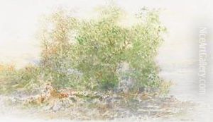Lake In Eastern Townships by Otto Reinhard Jacobi