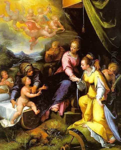 The Mystic Marriage of St. Catherine 1490 - view 1