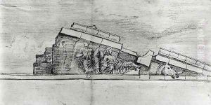 Study of the frieze from the west pediment of the Parthenon by Jacques Carrey