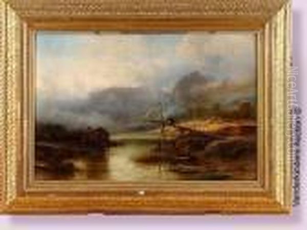 Pecherie Aux Saumons Au Lac De Gudvangen En Norvege - view 1