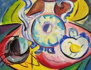 2 Bll.: Stillleben Mit Tintenfass. Stillleben Mit Vase 2 Bll.: Stillleben Mit Tintenfass. Stillleben Mit Vase