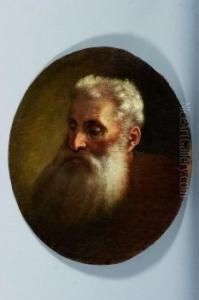 Portrat Eines Alten Mannes Mit Grauem Vollbart by Paul Emil Jacobs