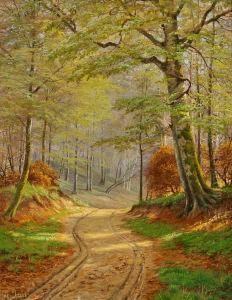A. Jacobsen: Springtime. Signed A. Jacobsen. Oil On Canvas. 95 X 73 Cm by A. G. Jacobsen