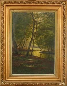 Scenery With A River. Signed A. Jacobsen by A. G. Jacobsen