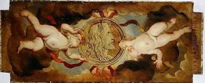 Medallion Portrait of Albrecht Durer (1471-1528) by Hans (Johann von Strasiripka) Canon