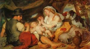 Mittagsruhe (Midday Rest) by Hans (Johann von Strasiripka) Canon