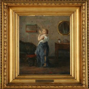Girl With A Canary by David Jacobsen