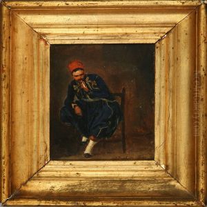 Greek Smoking A Pipe by David Jacobsen