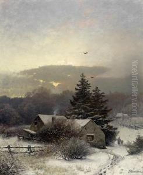 Abendliche Winterlandschaft - view 1