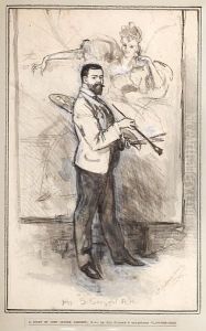 A Study Of John Singer Sargent by George Percy Jacomb-Hood