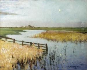 Looking Across The Marshes by George Percy Jacomb-Hood