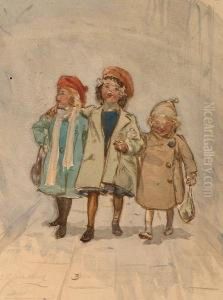 Three Little Girls From School.
