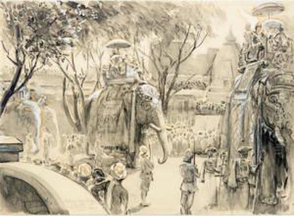 State Entry Of Lord Curzon Into Delhi, 29th December 1902 - view 1