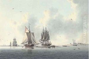 A light breeze off Sheerness by John the Elder Cleveley