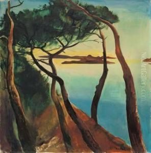 Landschaft Am Meer (ragusa) by Willy Jaeckel