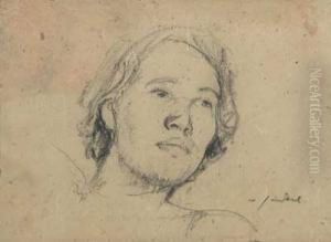 Portrait Eines Jungen Mannes by Willy Jaeckel